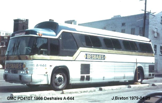 BUS/AUTOBUS: GMC PD 4107 1966 Deshaies