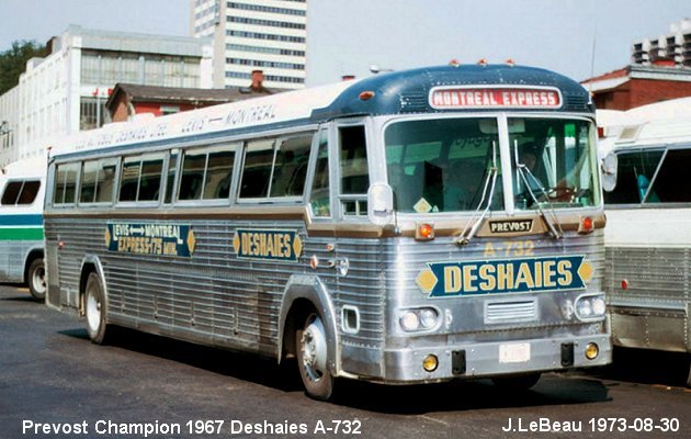 BUS/AUTOBUS: Prevost Champion 1967 Deshaies