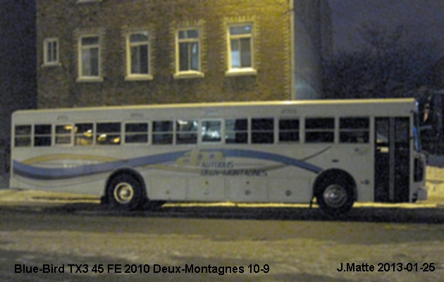 BUS/AUTOBUS: Blue Bird TX 3 2010 Deux Montagnes