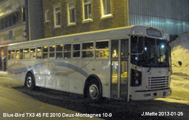 BUS/AUTOBUS: Blue Bird TX 3 2010 Deux Montagnes