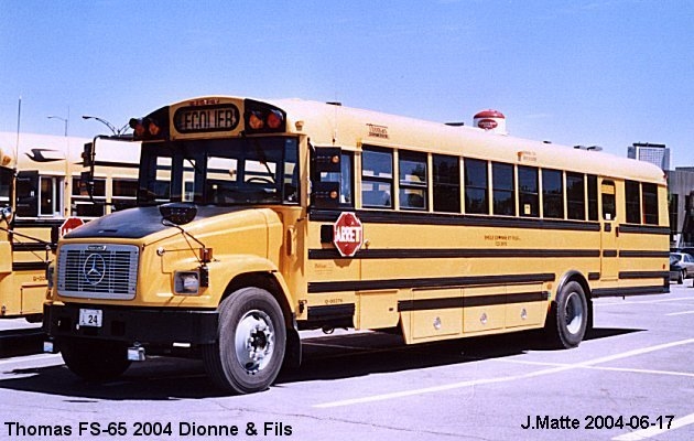 BUS/AUTOBUS: Thomas Conventionel 2004 Dionne