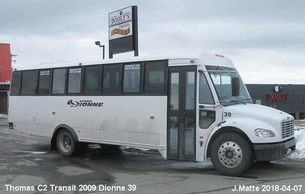 BUS/AUTOBUS: Thomas Transit Liner C2 2009 Dionne