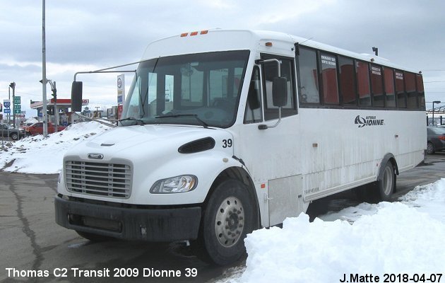 BUS/AUTOBUS: Thomas Transit Liner C2 2009 Dionne