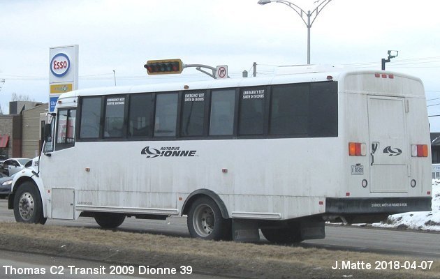 BUS/AUTOBUS: Thomas Transit Liner C2 2009 Dionne