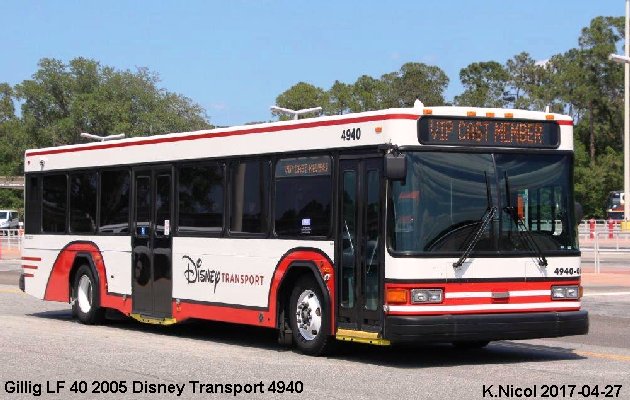 BUS/AUTOBUS: Gillig LF 40  2005 DisneyTransport