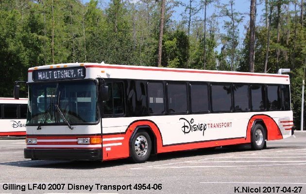 BUS/AUTOBUS: Gillig LF 40 2007 DisneyTransport