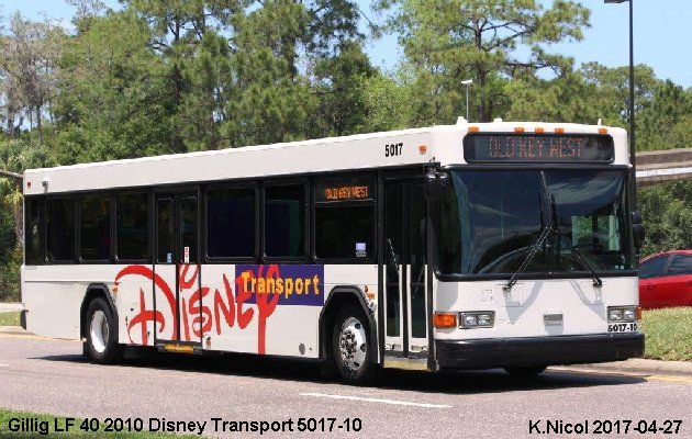 BUS/AUTOBUS: Gillig LF 40 2010 DisneyTransport