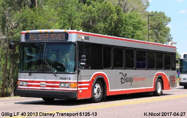 BUS/AUTOBUS: Gillig LF 40 2013 DisneyTransport