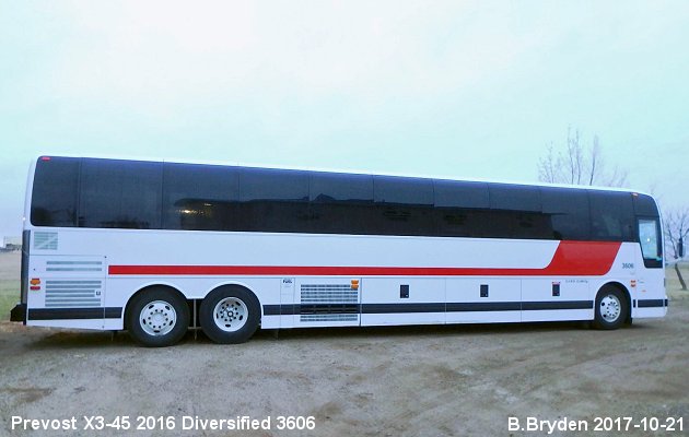 BUS/AUTOBUS: Prevost X3-45 2016 Diversified