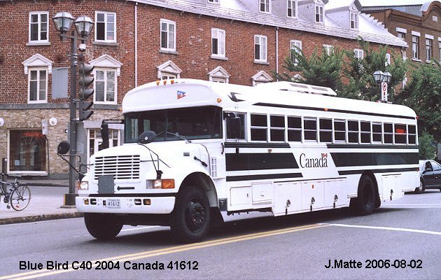 BUS/AUTOBUS: Blue Bird C 40 2004 DND Canada