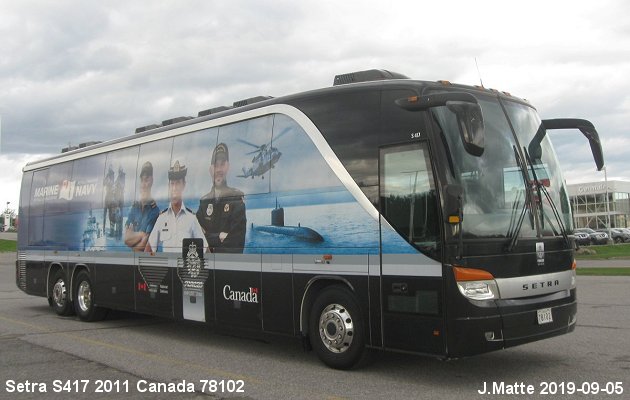 BUS/AUTOBUS: Setra S417 2011 DND Canada