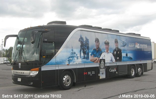 BUS/AUTOBUS: Setra S417 2011 DND Canada