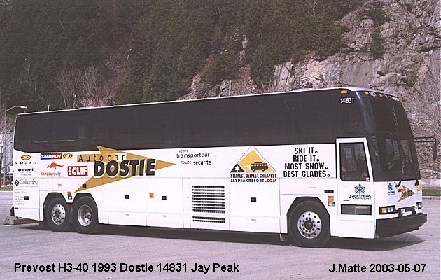 BUS/AUTOBUS: Prevost H3-40 1993 Dostie