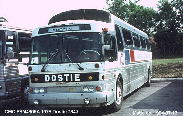 BUS/AUTOBUS: GMC P8M4905A 1978 Dostie
