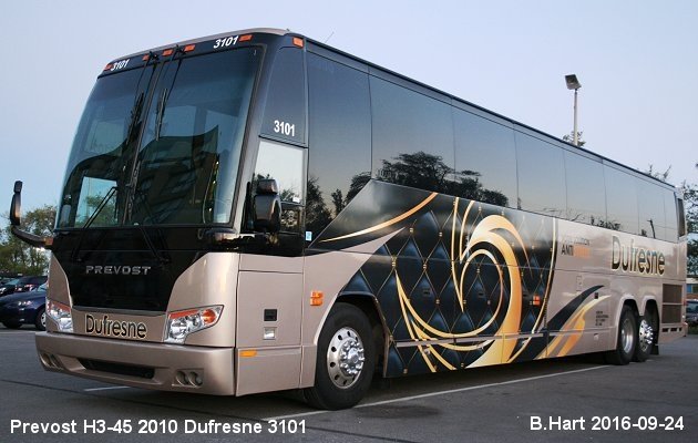 BUS/AUTOBUS: Prevost H3-45 2010 Dufresne