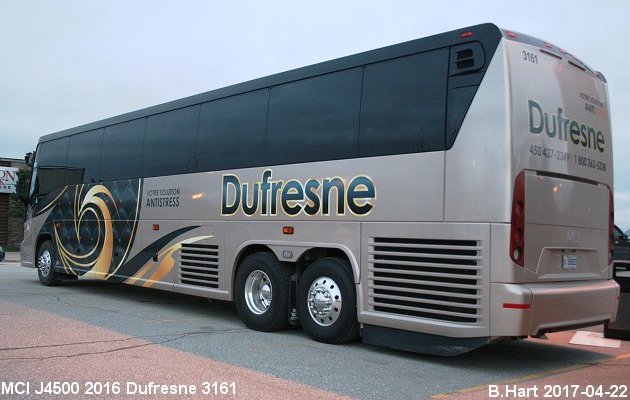 BUS/AUTOBUS: MCI J4500 2016 Dufresne