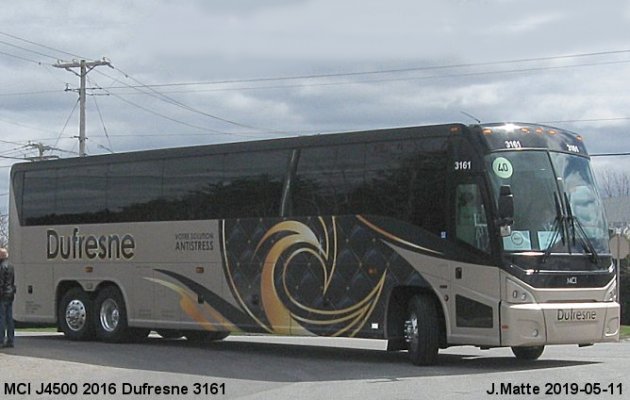 BUS/AUTOBUS: MCI J4500 2016 Dufresne