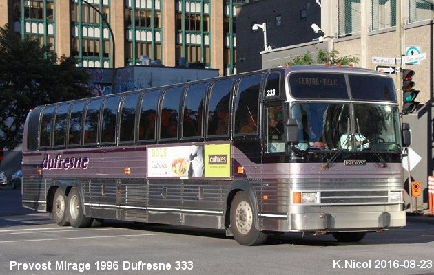 BUS/AUTOBUS: Prevost Mirage XL 1996 Dufresne