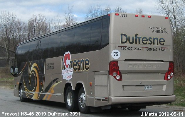 BUS/AUTOBUS: Prevost H3-45 2019 Dufesne