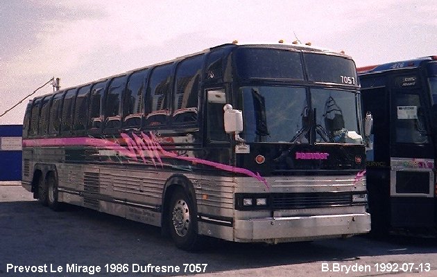 BUS/AUTOBUS: Prevost Le Mirage 1986 Dufresne