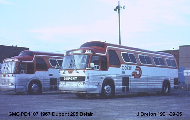 BUS/AUTOBUS: GMC PD4107 1967 Dupont