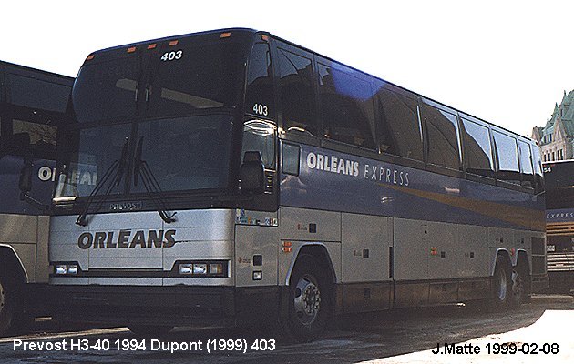 BUS/AUTOBUS: Prevost H3-40 1994 Orleans