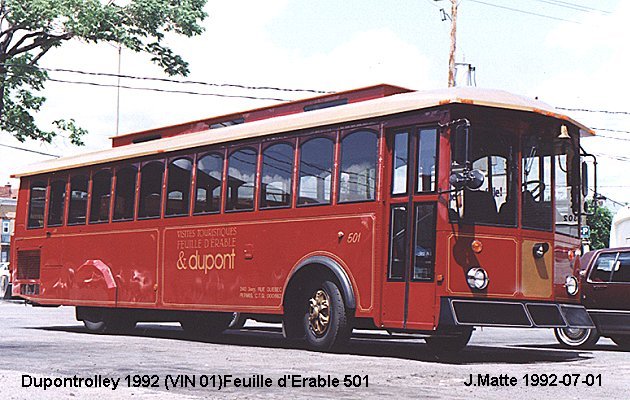 BUS/AUTOBUS: Dupontrolley Serie 500 1992 Dupont