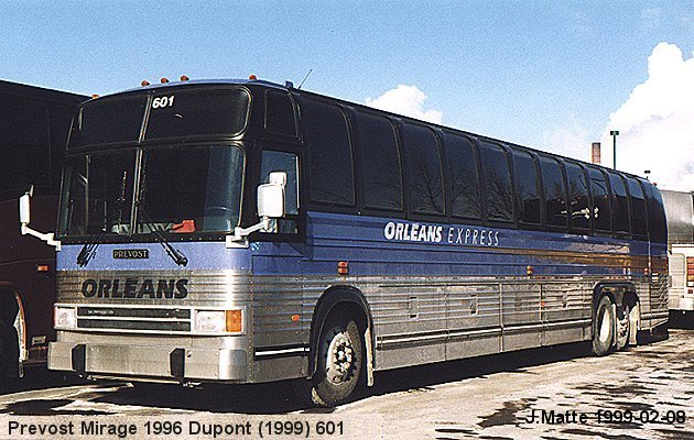 BUS/AUTOBUS: Prevost Mirage 1996 Orleans