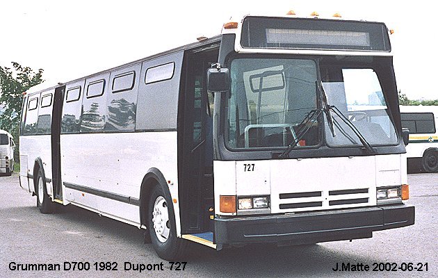 BUS/AUTOBUS: Grumman D700 1982 Dupont Industries