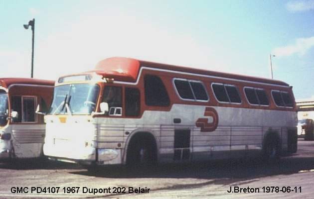 BUS/AUTOBUS: GMC PD4107 1967 Dupont