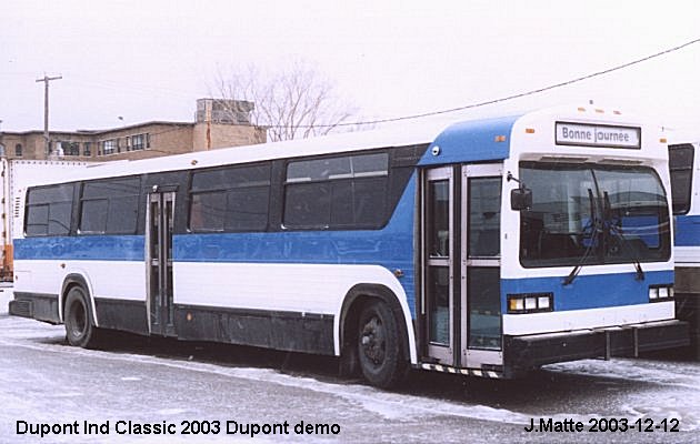 BUS/AUTOBUS: Dupont Industries Classic 1984 Dupont Ind.