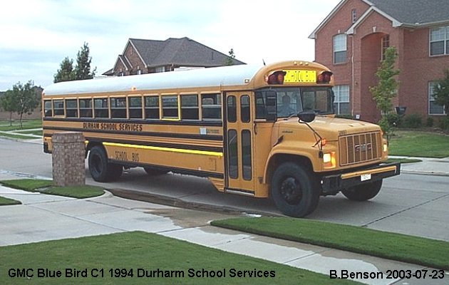 BUS/AUTOBUS: Blue Bird C 1 1994 Durham