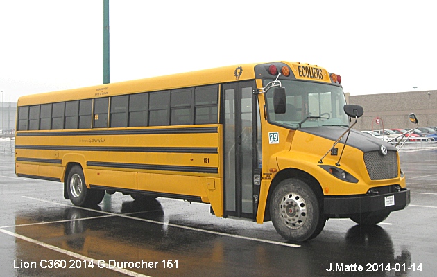 BUS/AUTOBUS: Lion C360 2014 Durocher