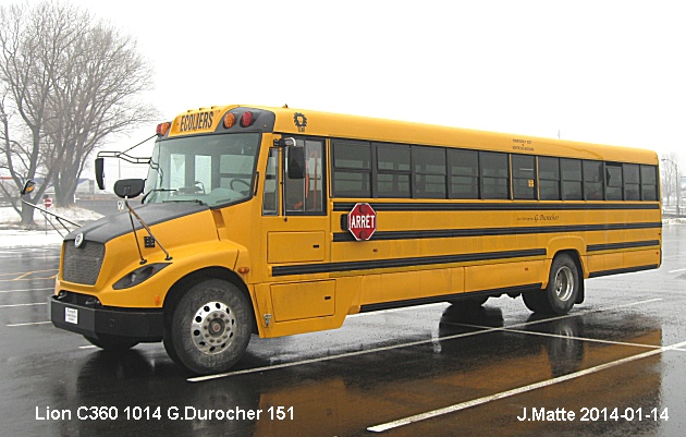 BUS/AUTOBUS: Lion C360 2014 Durocher