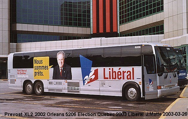 BUS/AUTOBUS: Prevost XL2 2002 Orleans