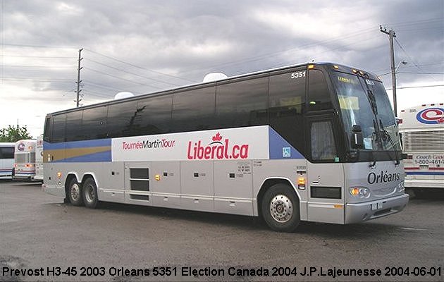 BUS/AUTOBUS: Prevost H3-45 2003 Orleans