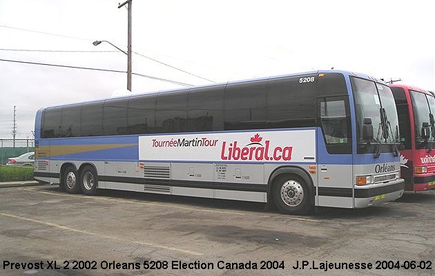 BUS/AUTOBUS: Prevost XL-2 2002 Orleans