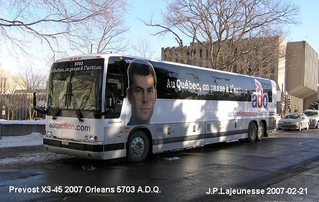 BUS/AUTOBUS: Prevost X3-45 2007 Orleans