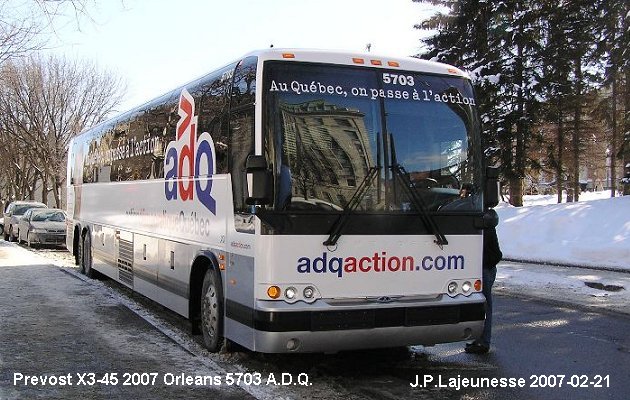 BUS/AUTOBUS: Prevost X3-45 2007 Orleans