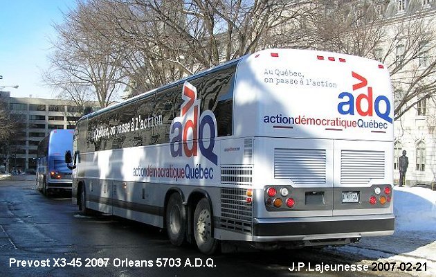 BUS/AUTOBUS: Prevost X3-45 2007 Orleans