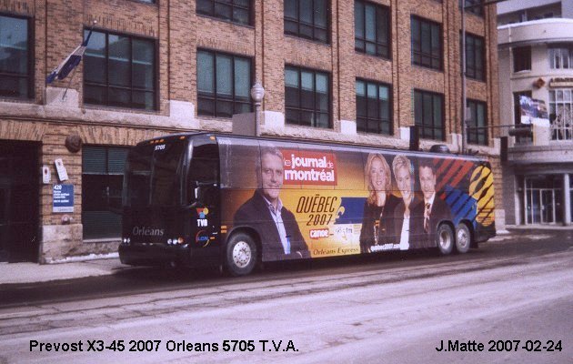 BUS/AUTOBUS: Prevost X3-45 2007 Orleans