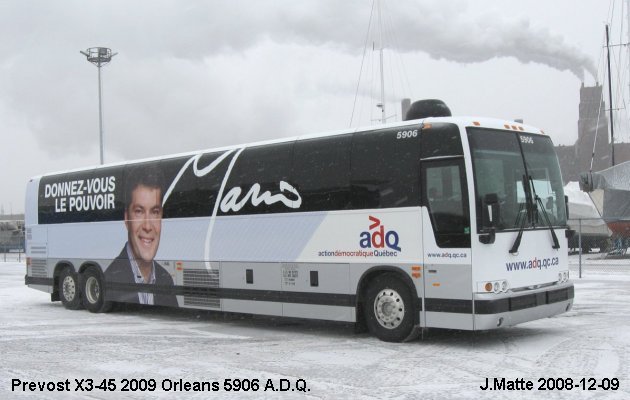 BUS/AUTOBUS: Prevost X3-45 2009 Orleans