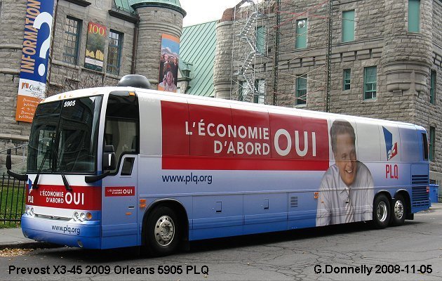 BUS/AUTOBUS: Prevost X3-45 2009 election