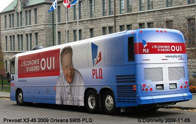 BUS/AUTOBUS: Prevost X3-45 2009 election