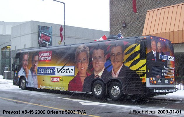 BUS/AUTOBUS: Prevost X3-45 2009 election