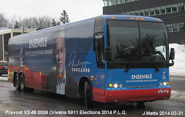 BUS/AUTOBUS: Prevost X3-45 2009 Orleans