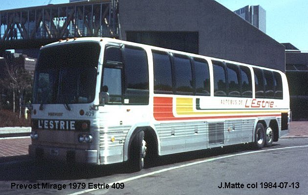 BUS/AUTOBUS: Prevost Le Mirage 1979 Estrie