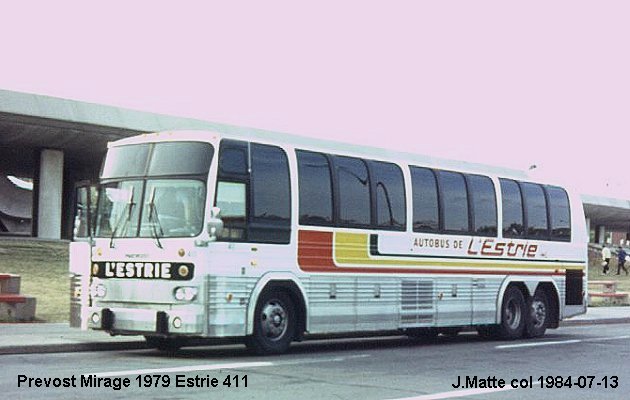 BUS/AUTOBUS: Prevost Le Mirage 1979 Estrie