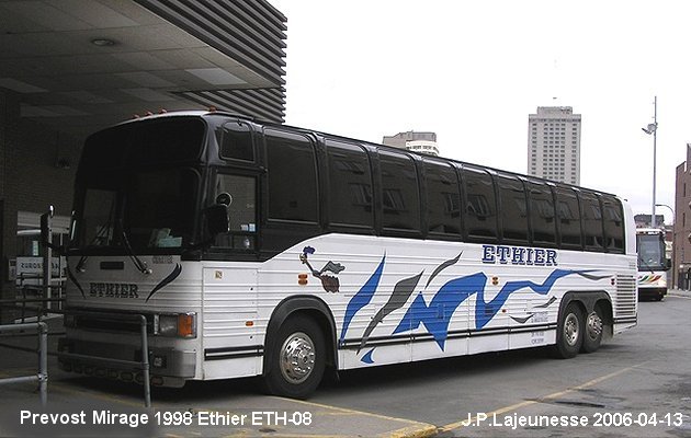 BUS/AUTOBUS: Prevost Mirage 1998 Ethier