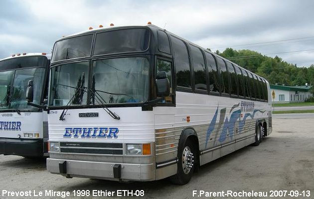 BUS/AUTOBUS: Prevost Le Mirage 1998 Ethier